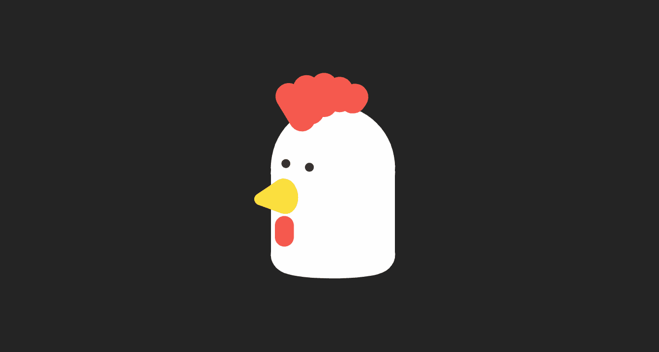 A model of a chicken